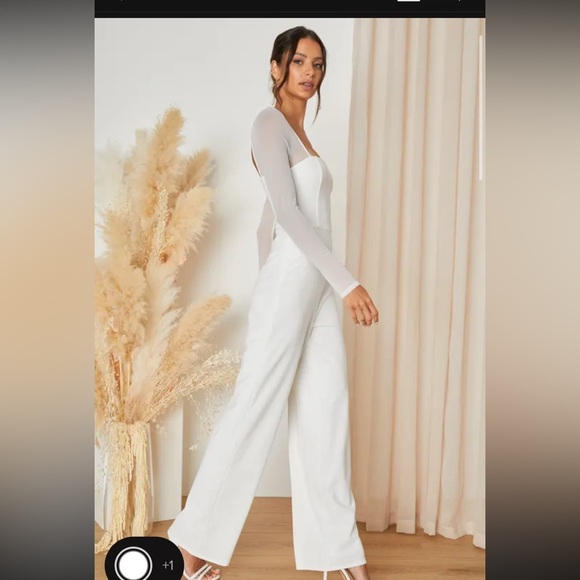 Lulus mesh long sleeved jumpsuit - Picture 2 of 5